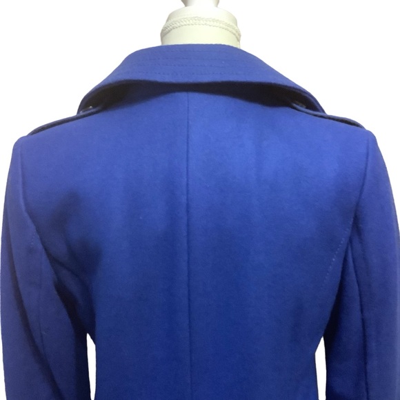 AMERICAN EAGLE BLUE WOOL BLEND DOUBLE BREASTED PEA COAT/ NWT/ Size M - Picture 6 of 15